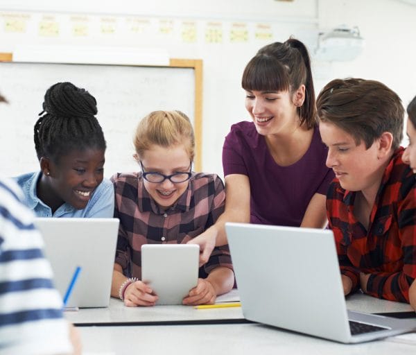 School Teacher with Students