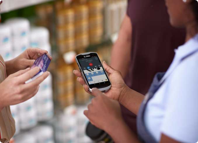 A mobile device screen