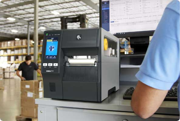 A barcoding printer
